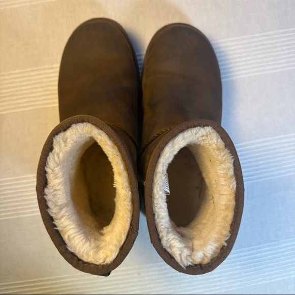 UGG Brown Shearling Winter Boots - Picture 6 of 7